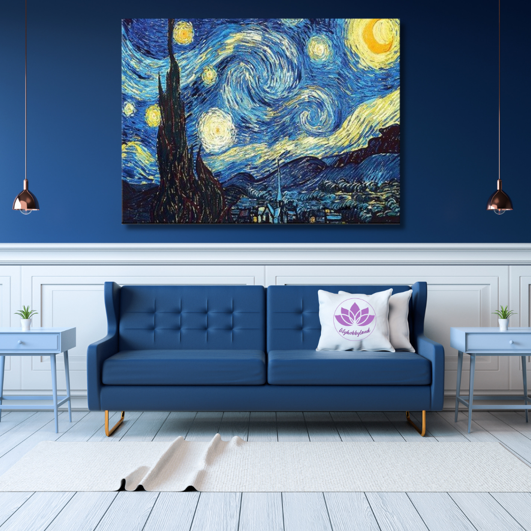 Sayılarla Boyama Hobi Seti 40x50 cm -Vincent Van Gogh -Ünlü Eserleri