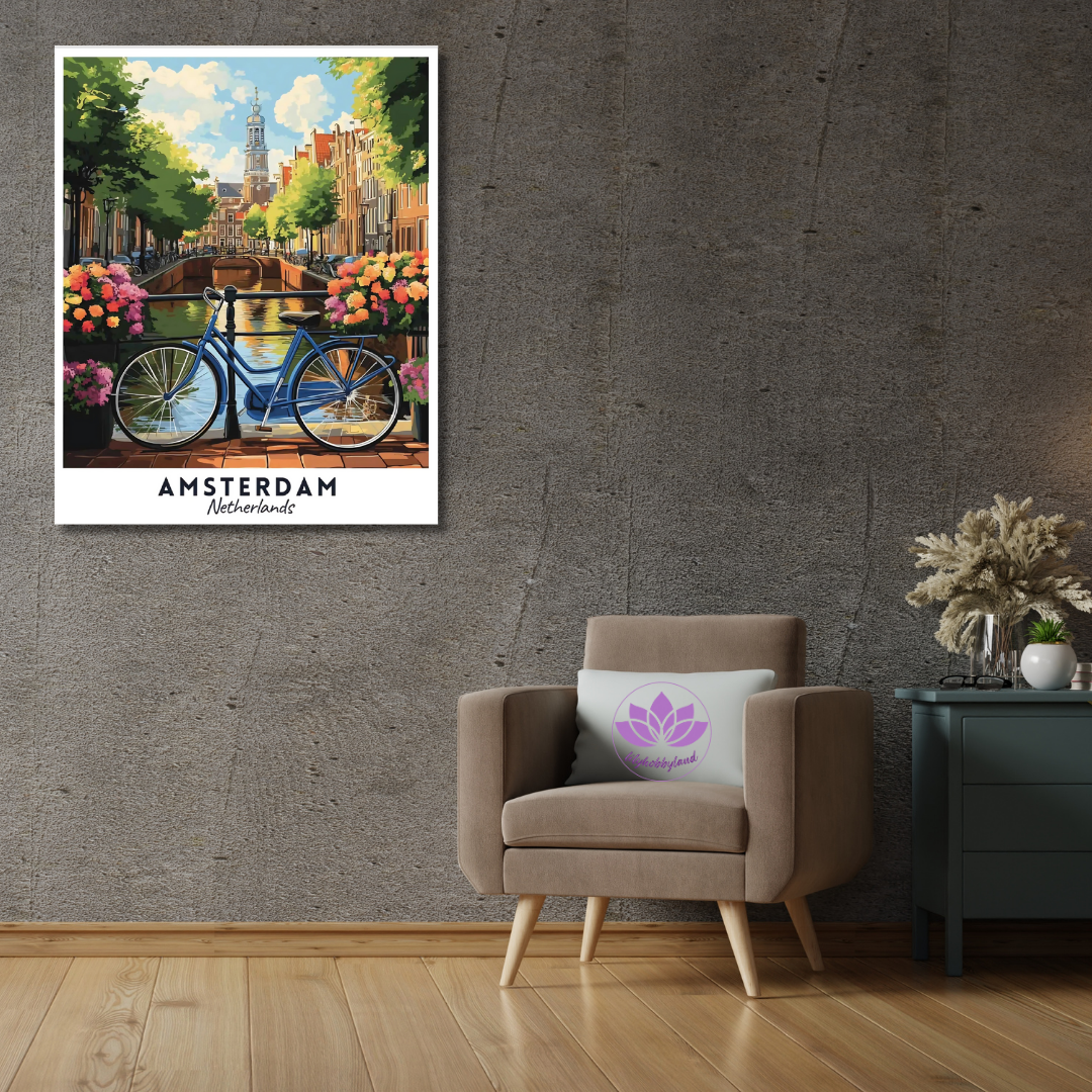 Sayılarla Boyama Hobi Seti 40x50 cm -Başkentler Serisi