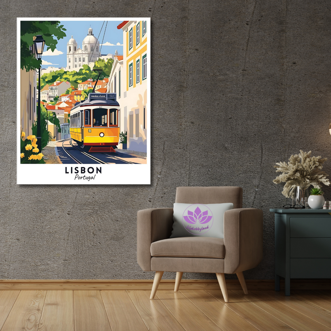 Sayılarla Boyama Hobi Seti 40x50 cm -Başkentler Serisi