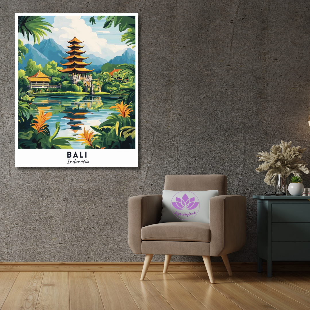 Sayılarla Boyama Hobi Seti 40x50 cm -Başkentler Serisi