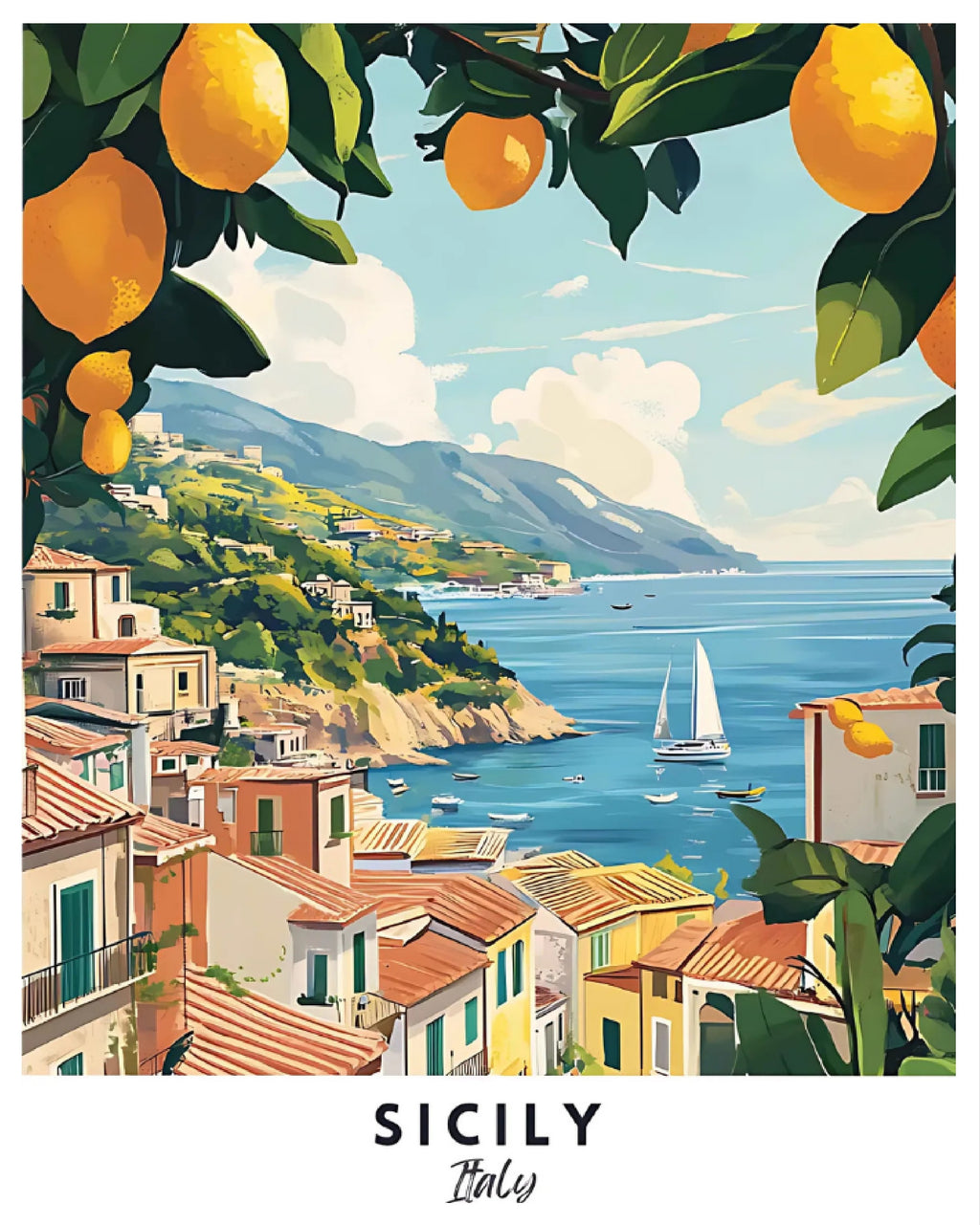 Sayılarla Boyama Hobi Seti 40x50 cm -Başkentler Serisi