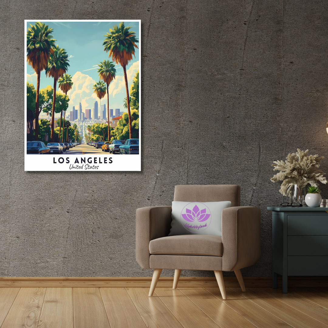 Sayılarla Boyama Hobi Seti 40x50 cm -Başkentler Serisi