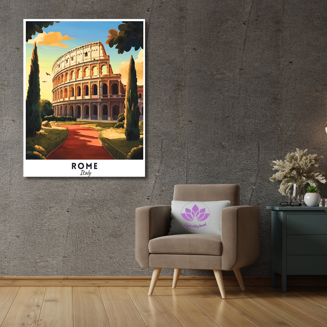 Sayılarla Boyama Hobi Seti 40x50 cm -Başkentler Serisi