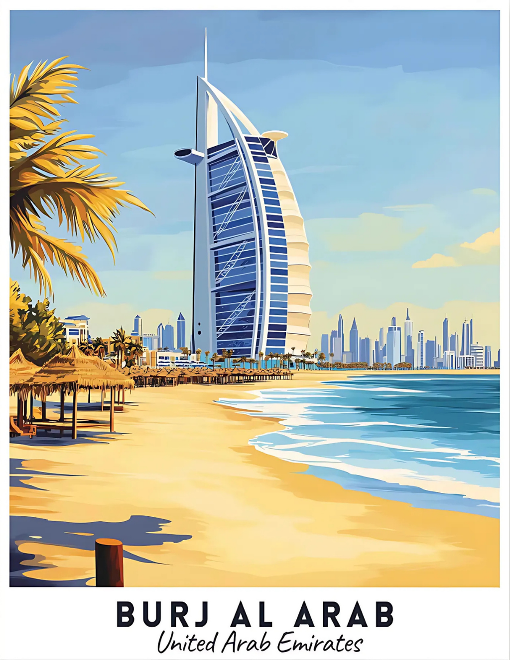 Sayılarla Boyama Hobi Seti 40x50 cm -Başkentler Serisi