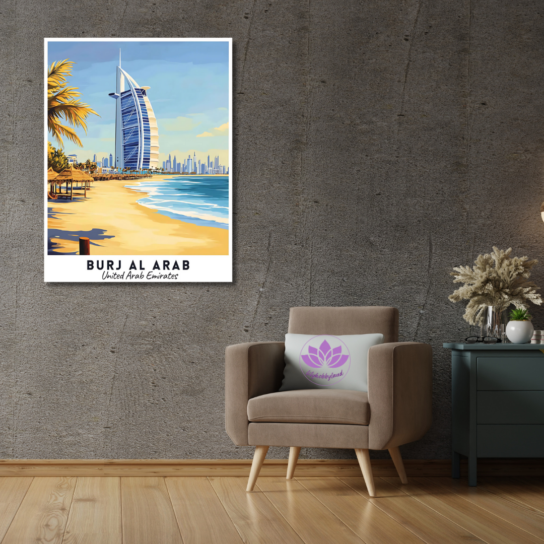 Sayılarla Boyama Hobi Seti 40x50 cm -Başkentler Serisi