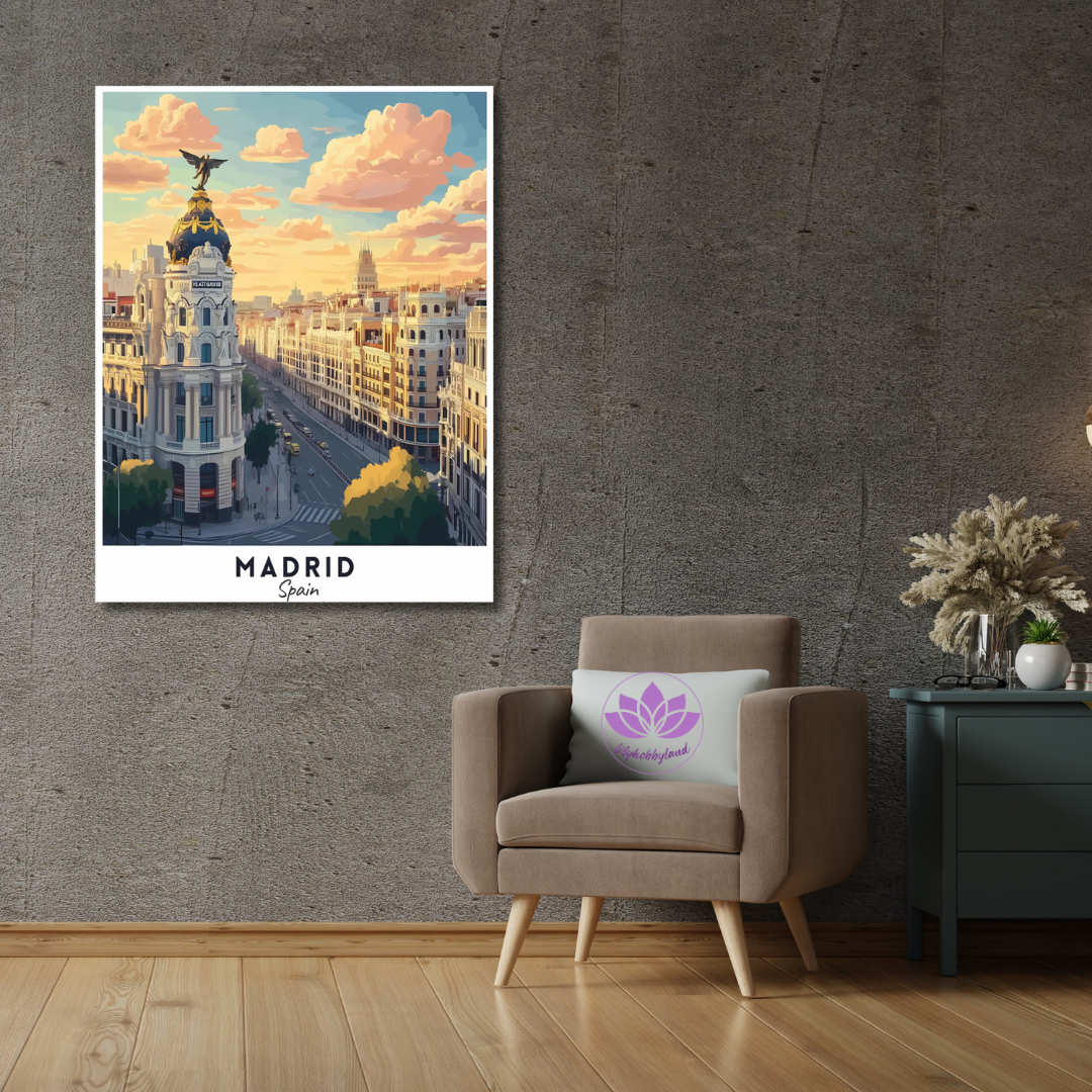 Sayılarla Boyama Hobi Seti 40x50 cm -Başkentler Serisi