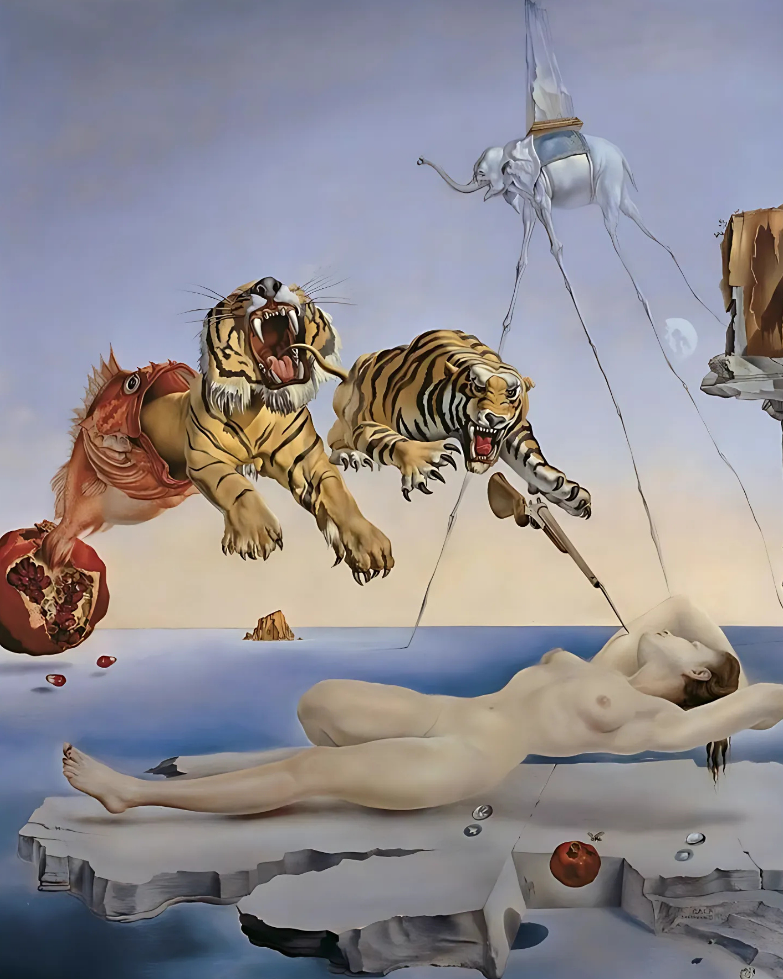 Sayılarla Boyama Hobi Seti 40x50 cm -Salvador Dalí -Ünlü Eserleri