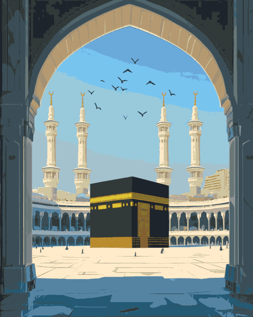 Sayılarla Boyama Hobi Seti 40x50 cm -İslami Eserler