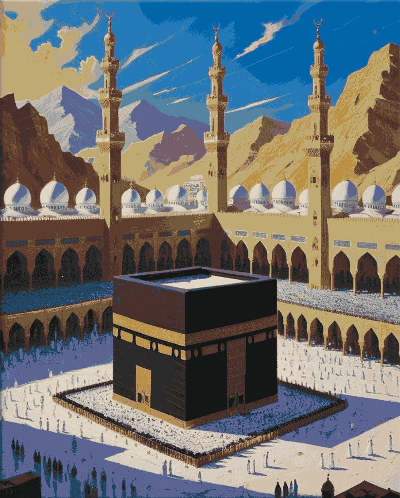 Sayılarla Boyama Hobi Seti 40x50 cm -İslami Eserler