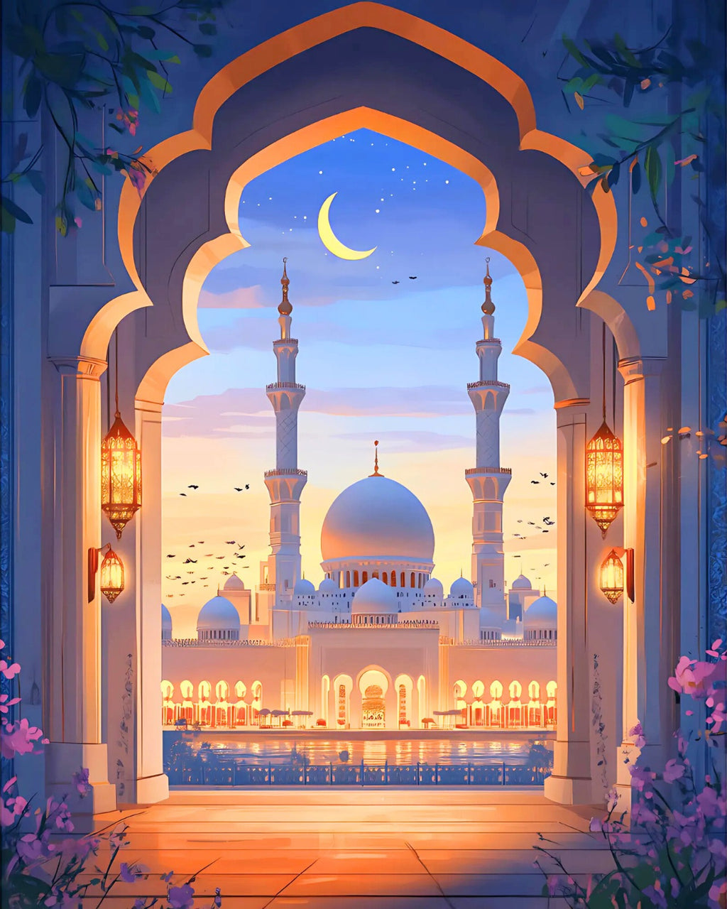 Sayılarla Boyama Hobi Seti 40x50 cm -İslami Eserler