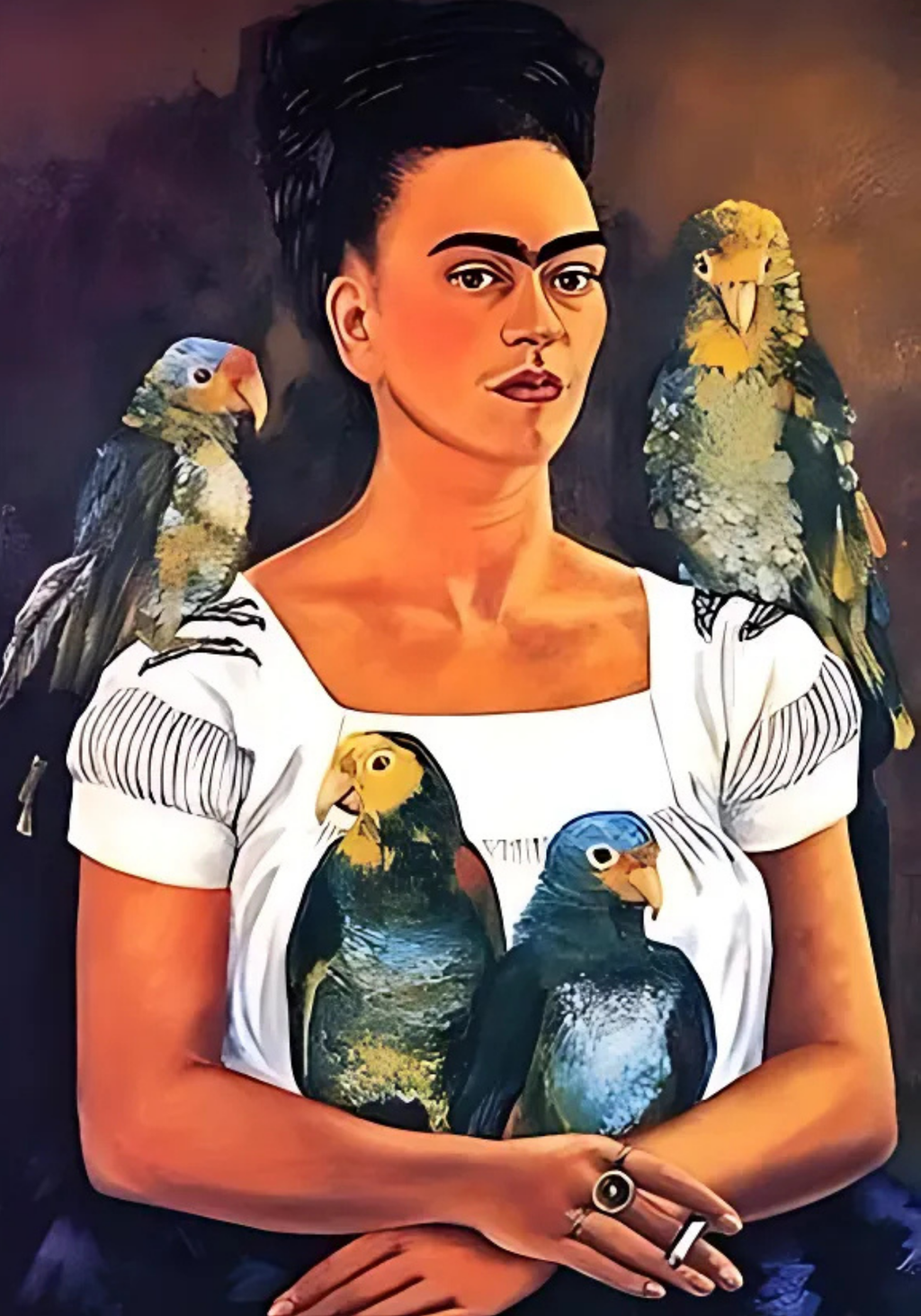 Sayılarla Boyama Hobi Seti 50x70 cm -Frida Kahlo -Ünlü Eserleri