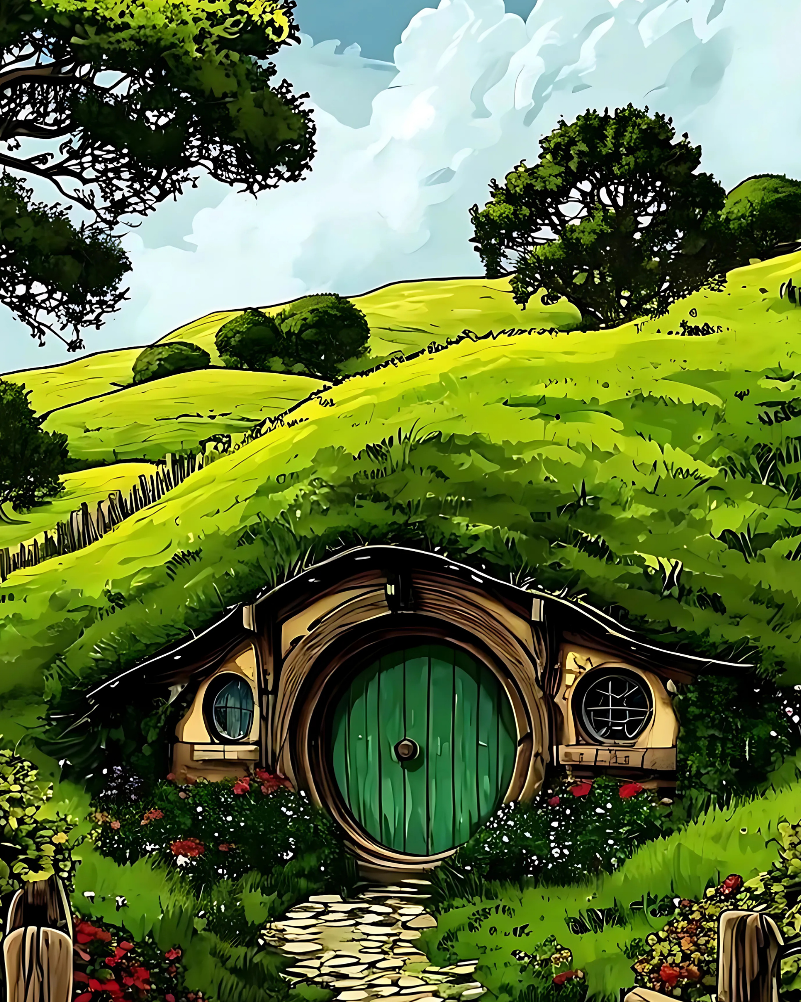 Sayılarla Boyama Hobi Seti 50x65 cm -Filim Tabloları