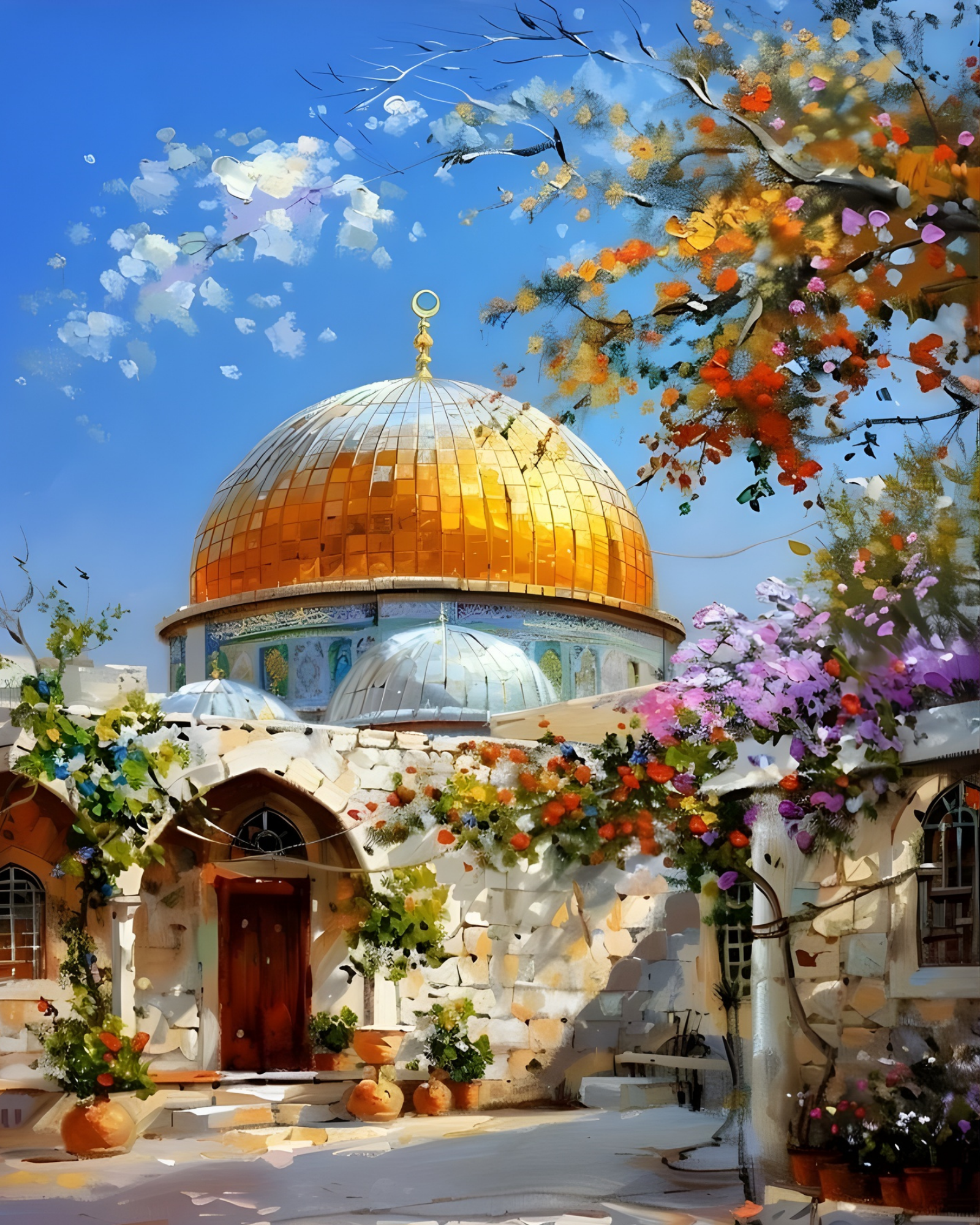 Sayılarla Boyama Hobi Seti 40x50 cm -İslami Eserler