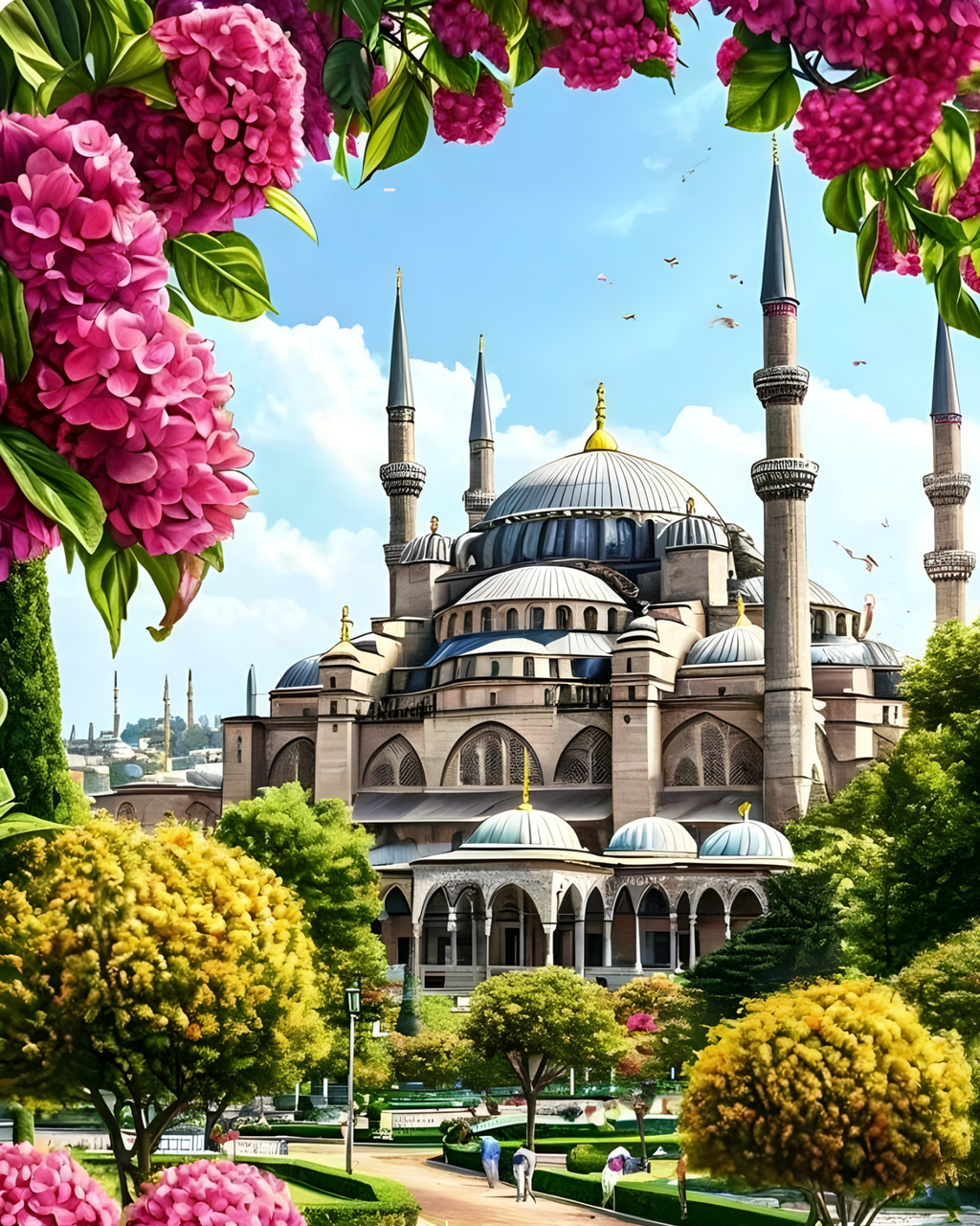 Sayılarla Boyama Hobi Seti 40x50 cm -İslami Eserler