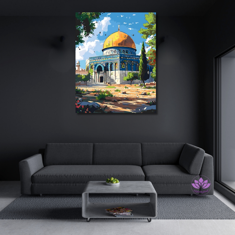 Sayılarla Boyama Hobi Seti 40x50 cm -İslami Eserler