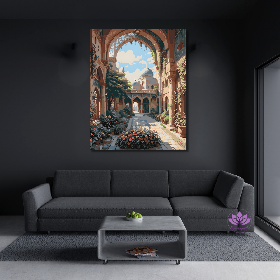 Sayılarla Boyama Hobi Seti 40x50 cm -İslami Eserler