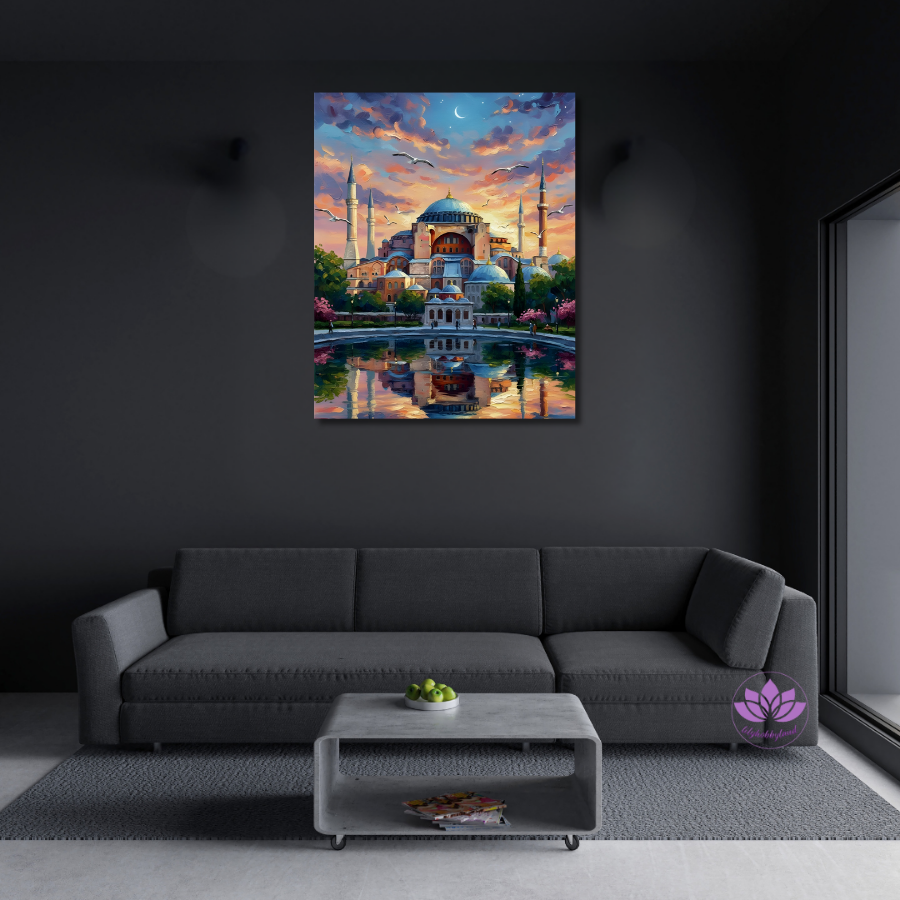 Sayılarla Boyama Hobi Seti 40x50 cm -İslami Eserler