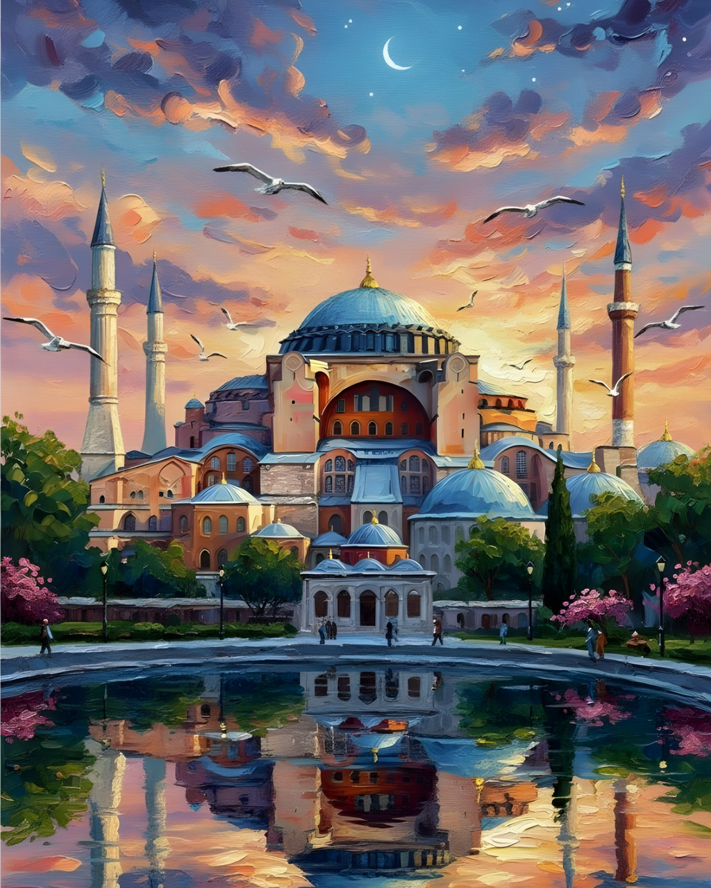 Sayılarla Boyama Hobi Seti 40x50 cm -İslami Eserler