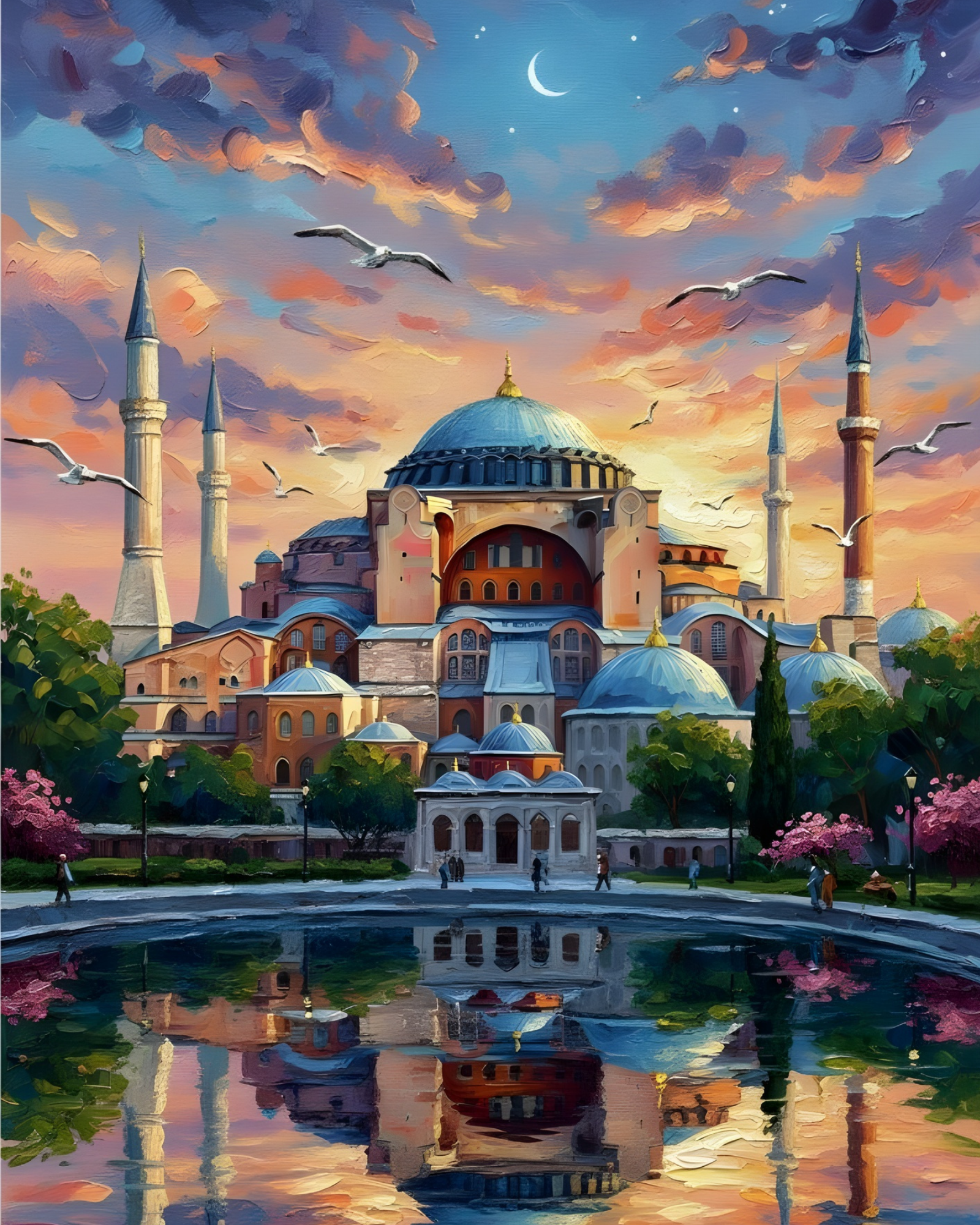 Sayılarla Boyama Hobi Seti 40x50 cm -İslami Eserler