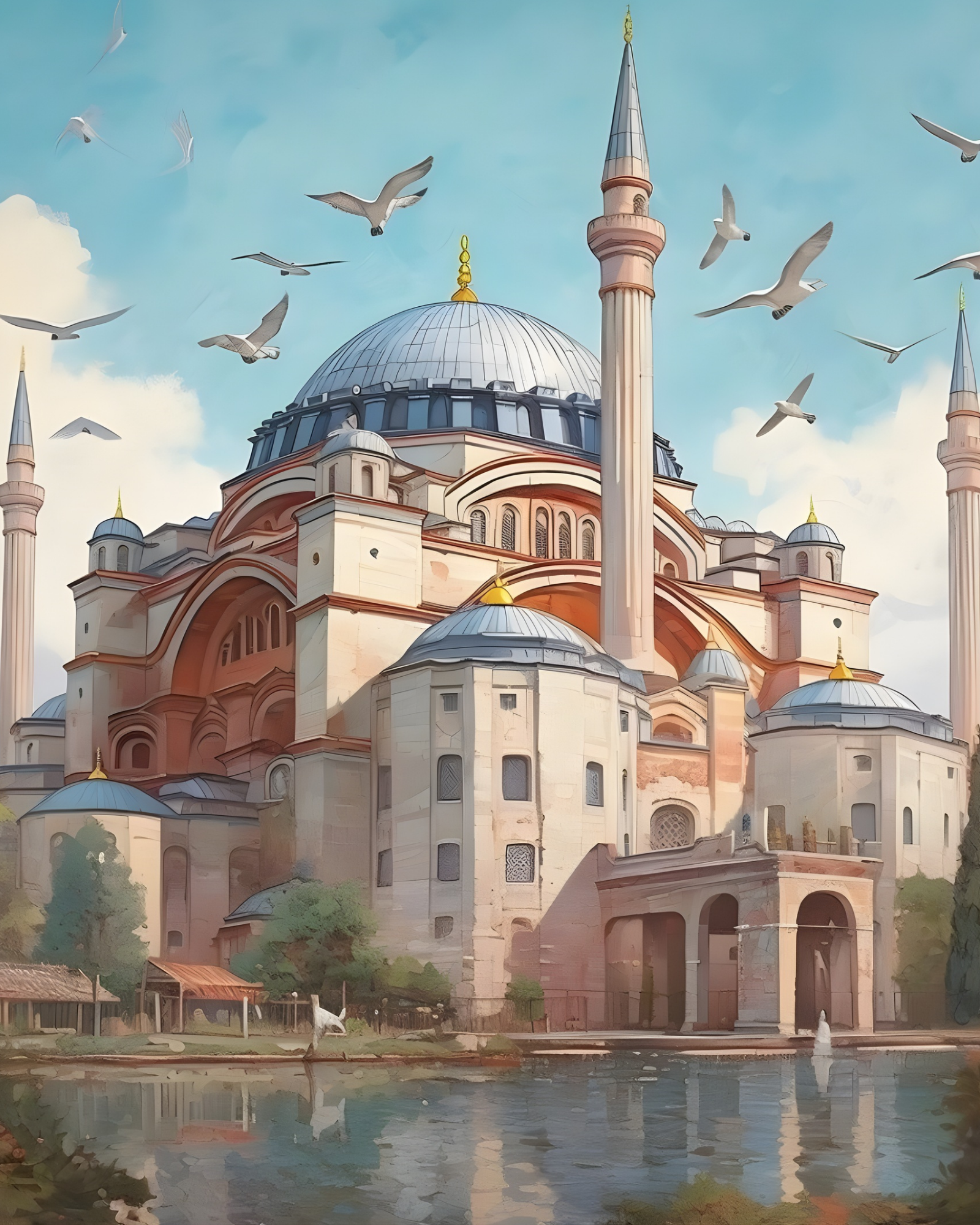 Sayılarla Boyama Hobi Seti 40x50 cm -İslami Eserler