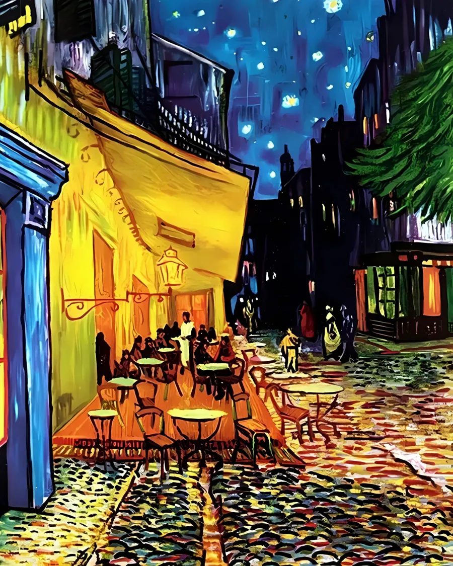 Sayılarla Boyama Hobi Seti 40x50 cm -Vincent Van Gogh -Ünlü Eserleri